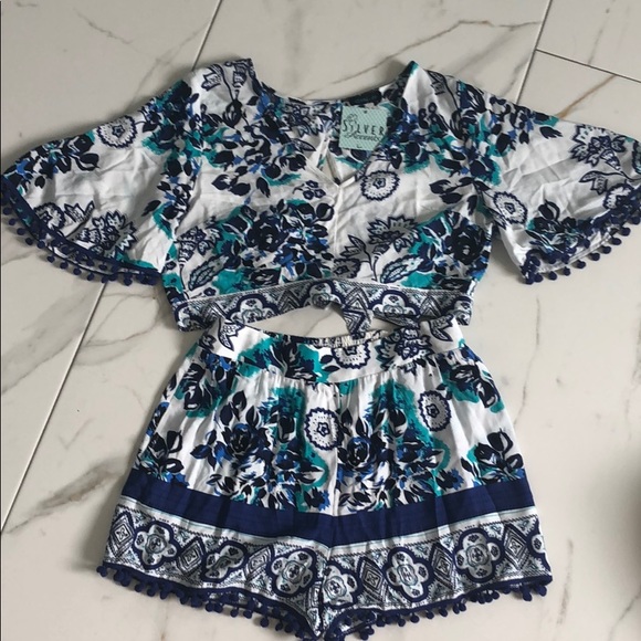 Cals Pants - 2 pc Shorts floral outfit